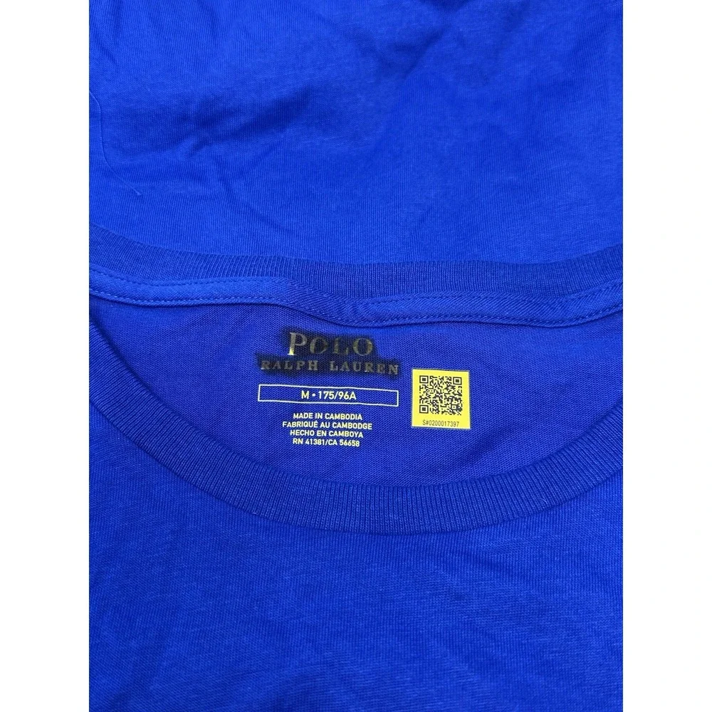 NEW Polo Ralph Lauren Men's T-Shirt Sz M Crew Neck Short Sleeve Blue Y8